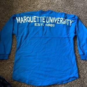 Long sleeve Marquette University spirit shirt